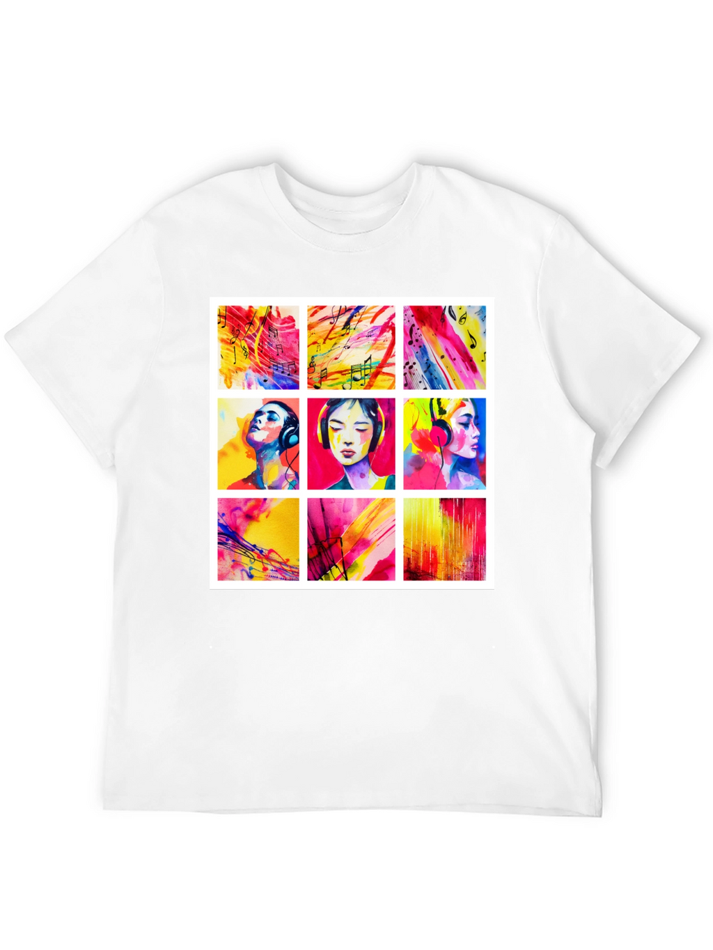Artistic Watercolor Music T-Shirt