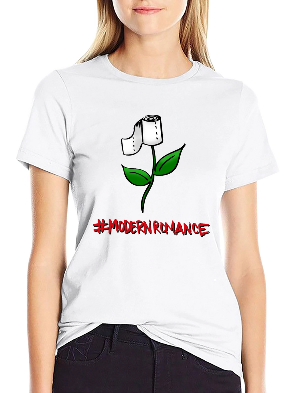 Modern Romance T-Shirt - Toilet Paper Flower Graphic Tee