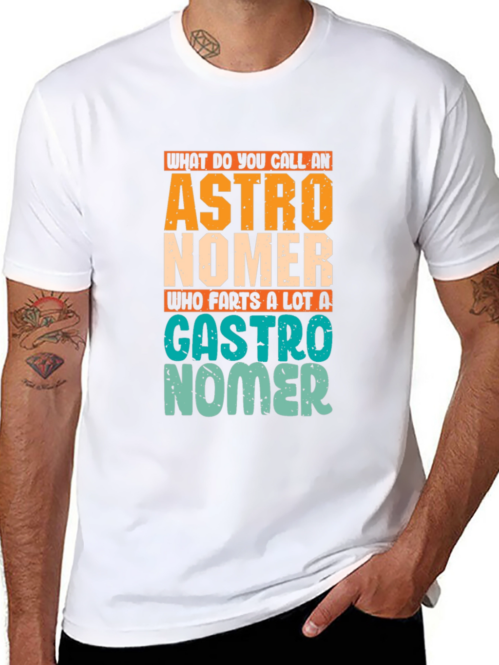 Astronomer Gastro Humor Graphic T-Shirt