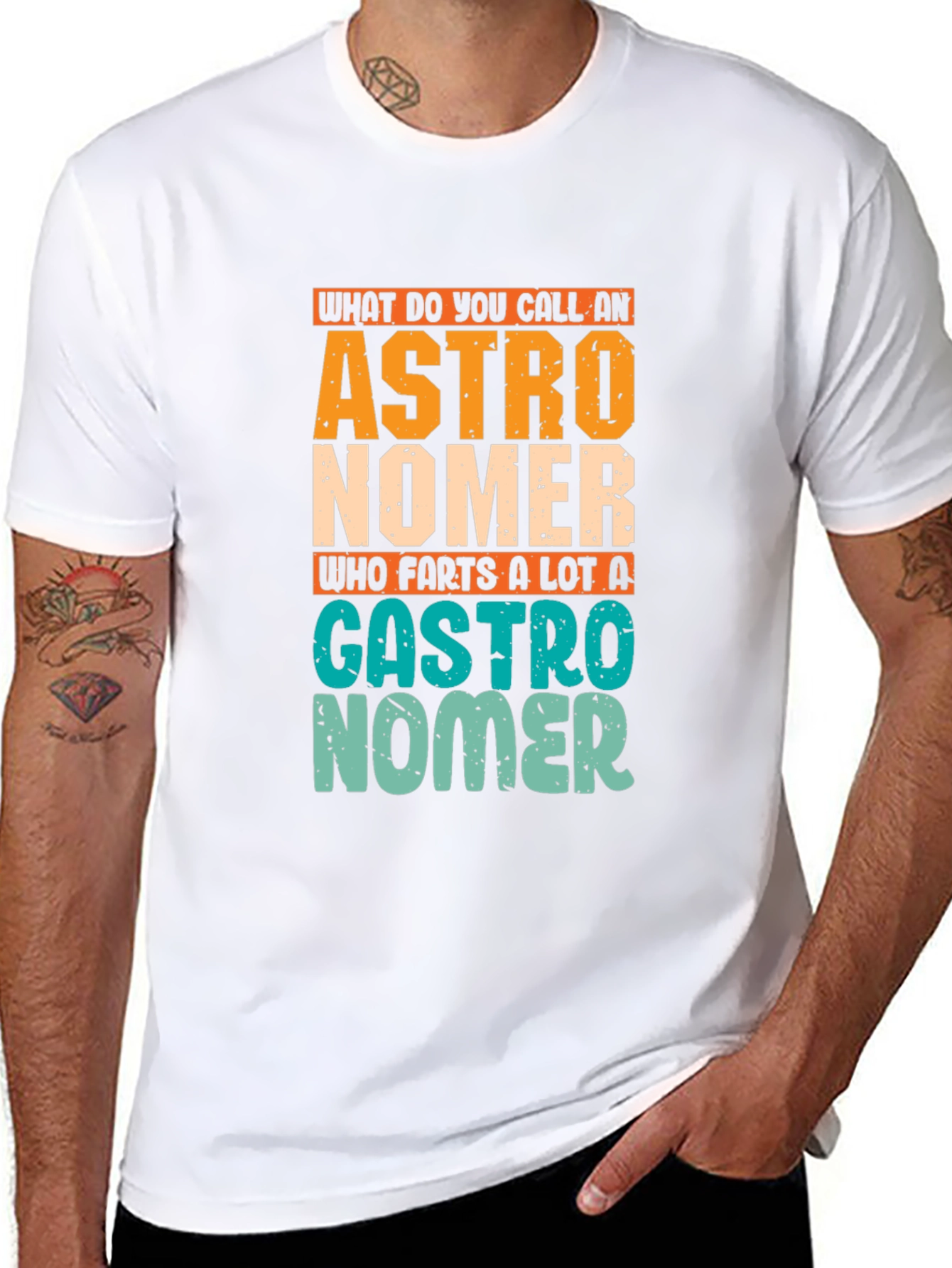 Astronomer Gastro Humor Graphic T-Shirt
