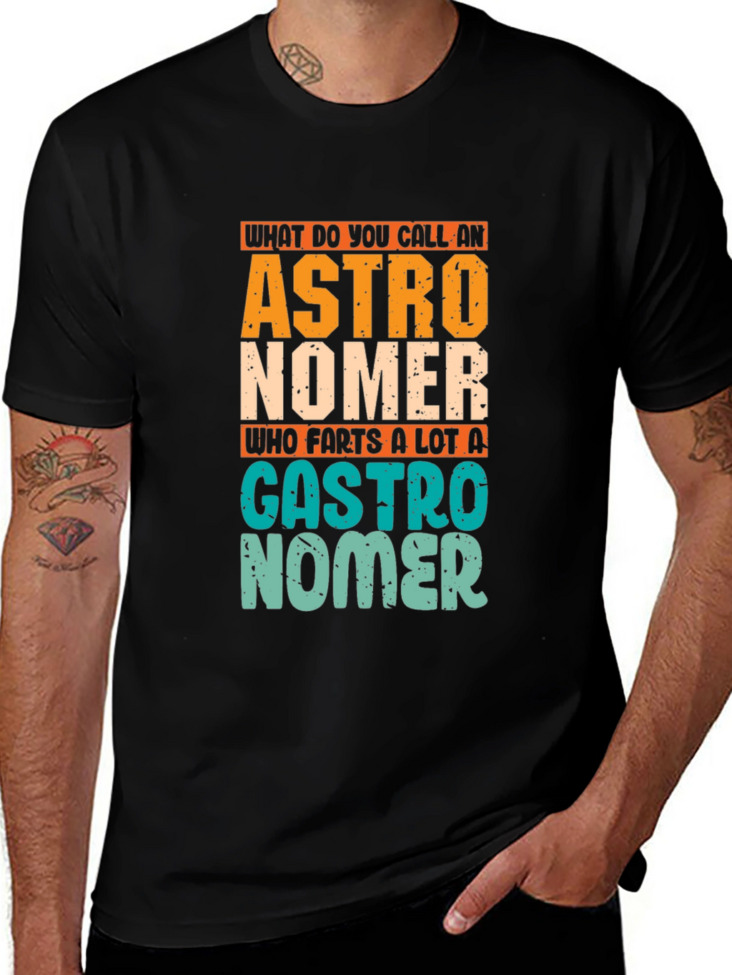 Astronomer Gastro Humor Graphic T-Shirt