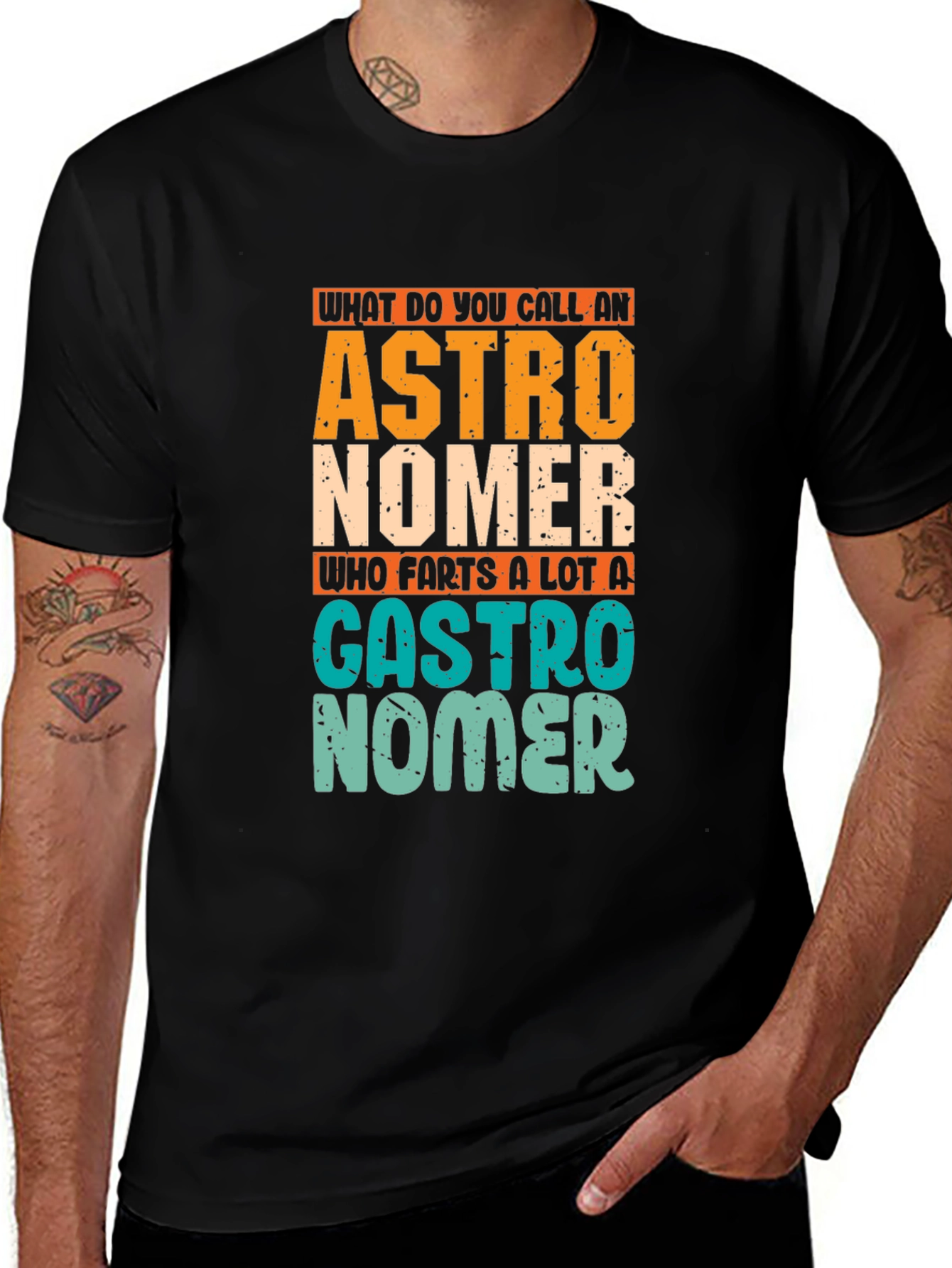 Astronomer Gastro Humor Graphic T-Shirt
