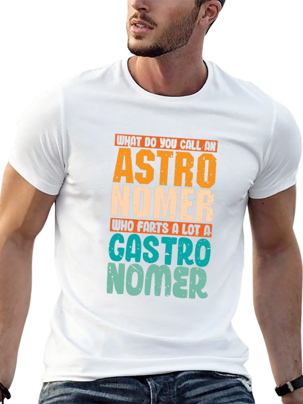 Astronomer Gastro Humor Graphic T-Shirt