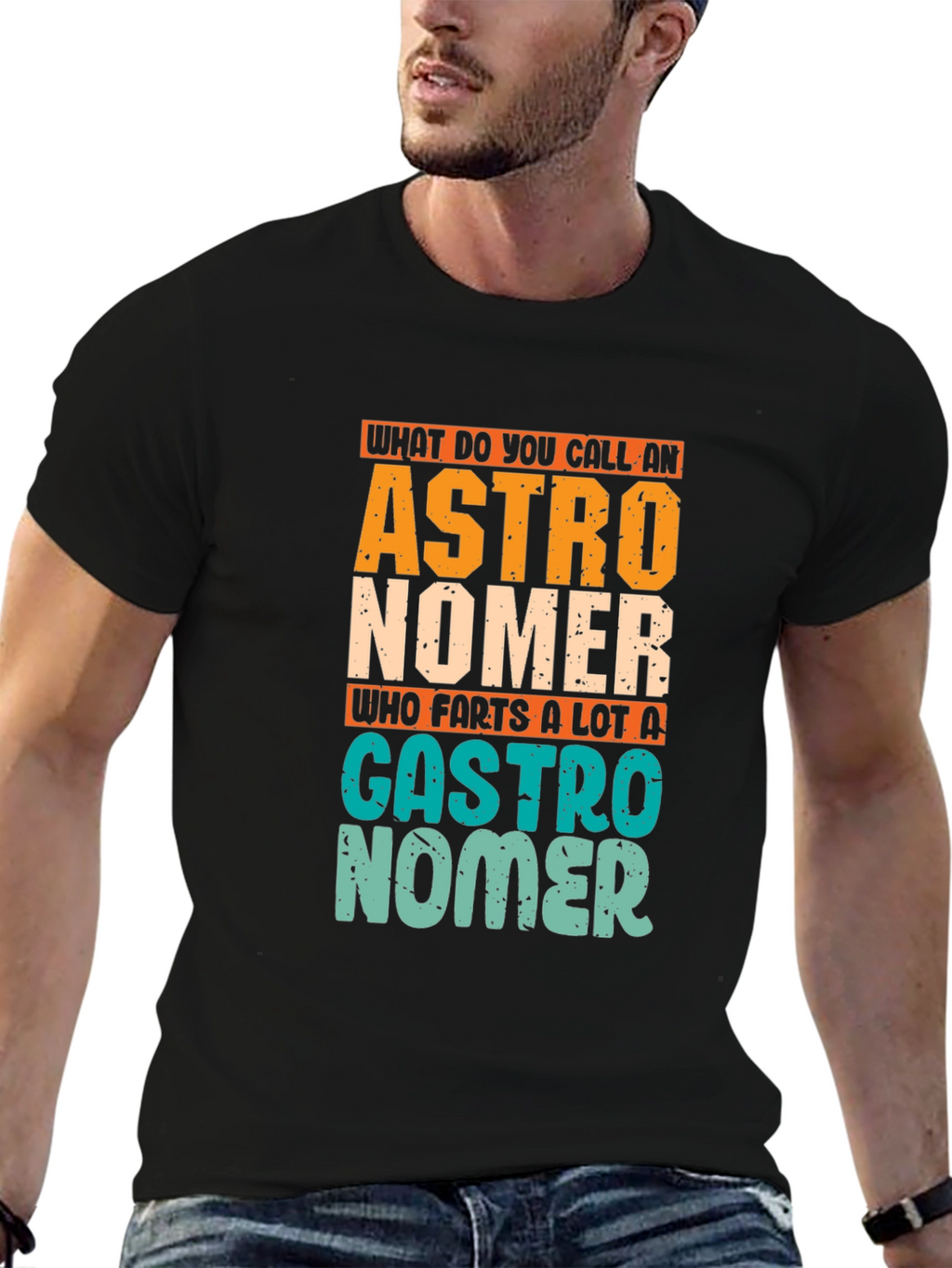 Astronomer Gastro Humor Graphic T-Shirt