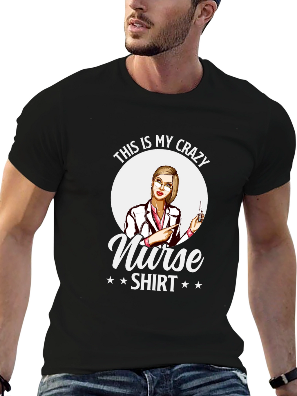 Crazy Nurse Shirt - Novelty Graphic Tee