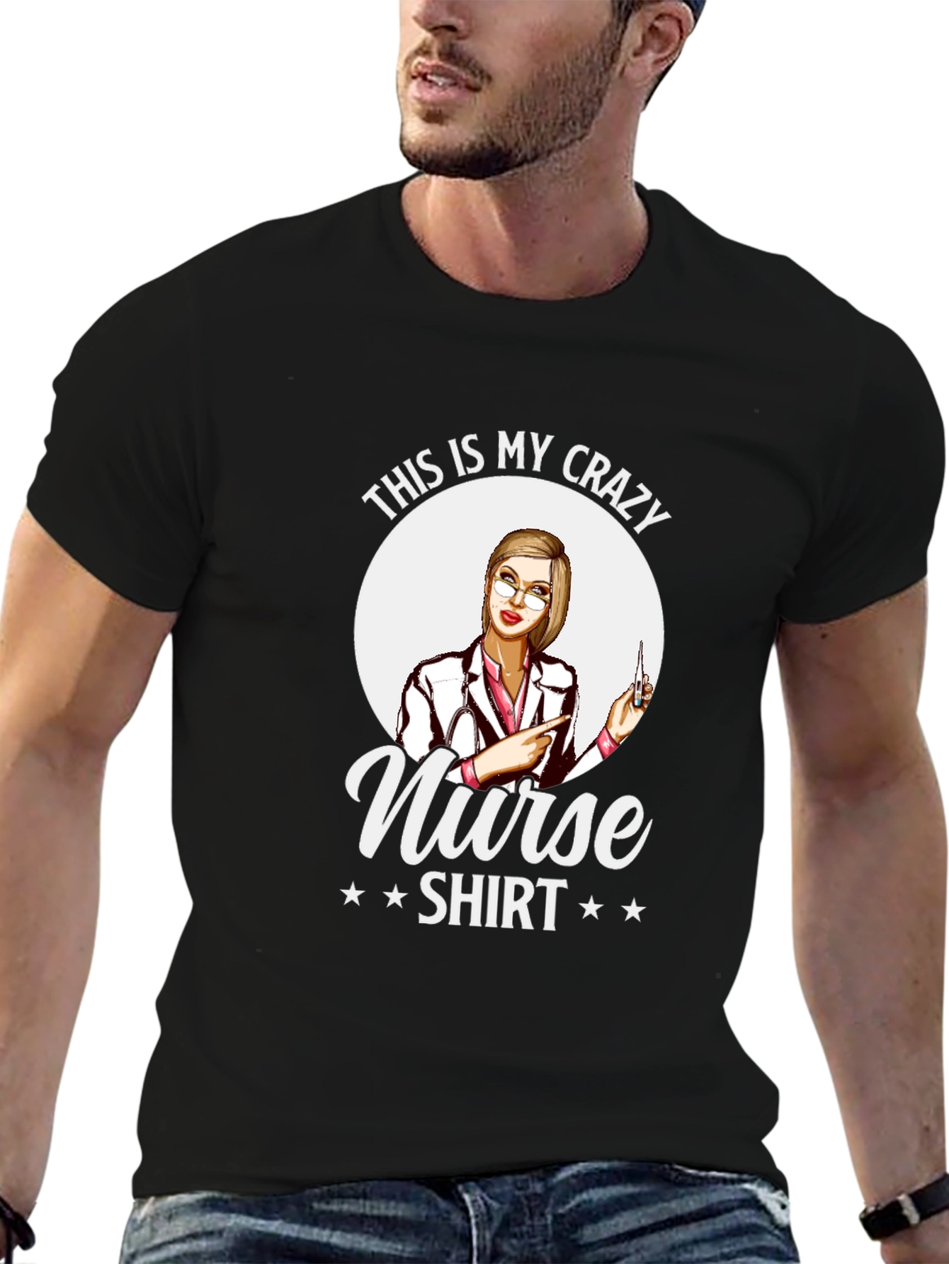 Crazy Nurse Shirt - Novelty Graphic Tee