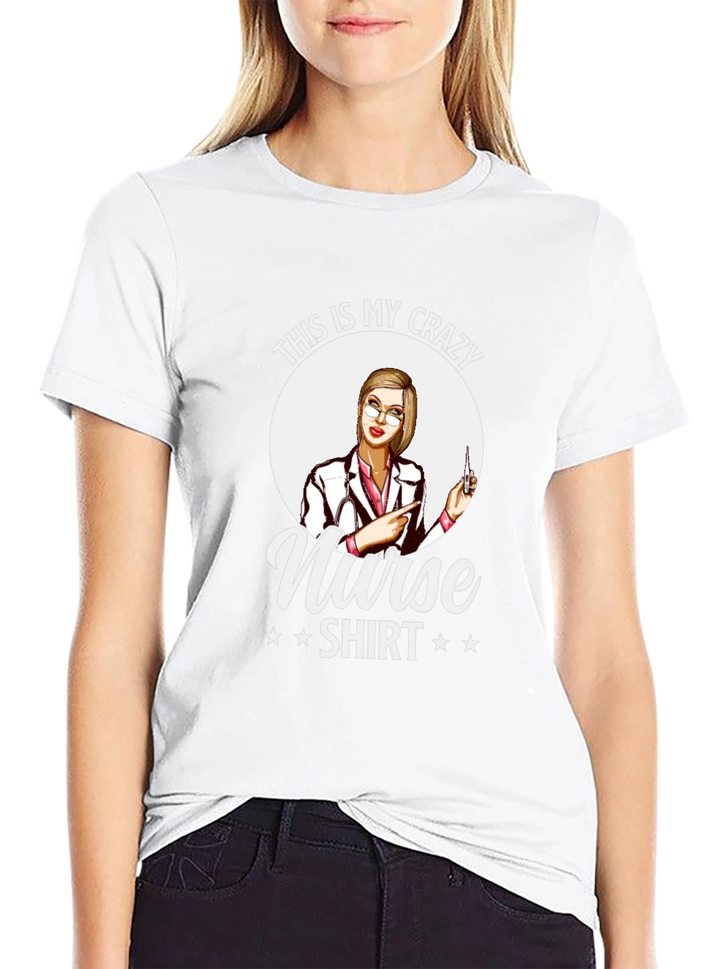 Crazy Nurse Shirt - Novelty Graphic Tee