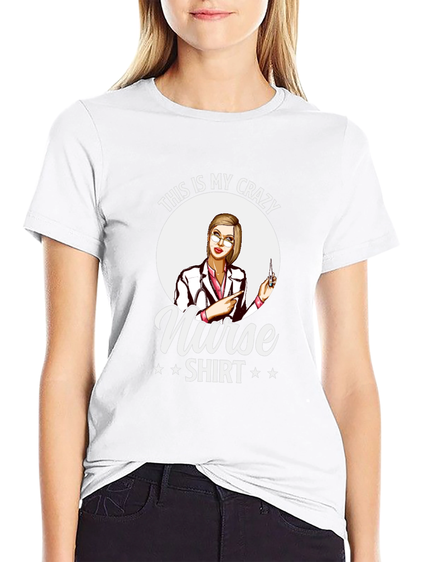 Crazy Nurse Shirt - Novelty Graphic Tee