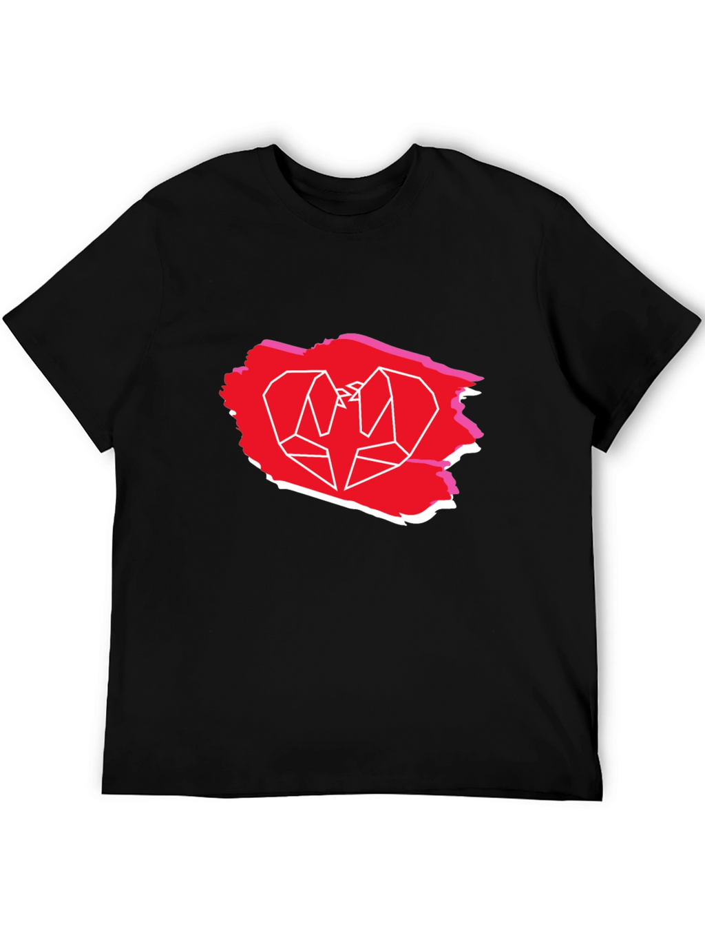 Geometric Bird Graphic Tee - Trendy Casual Shirt