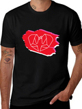 Geometric Bird Graphic Tee - Trendy Casual Shirt