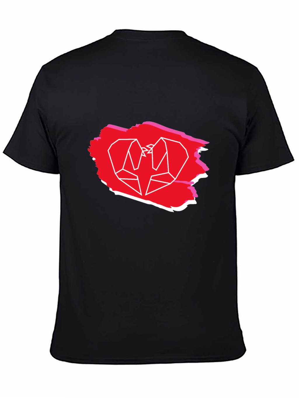 Geometric Bird Graphic Tee - Trendy Casual Shirt