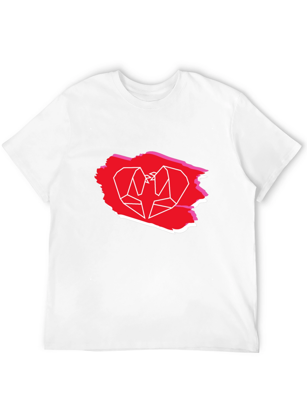 Geometric Bird Graphic Tee - Trendy Casual Shirt