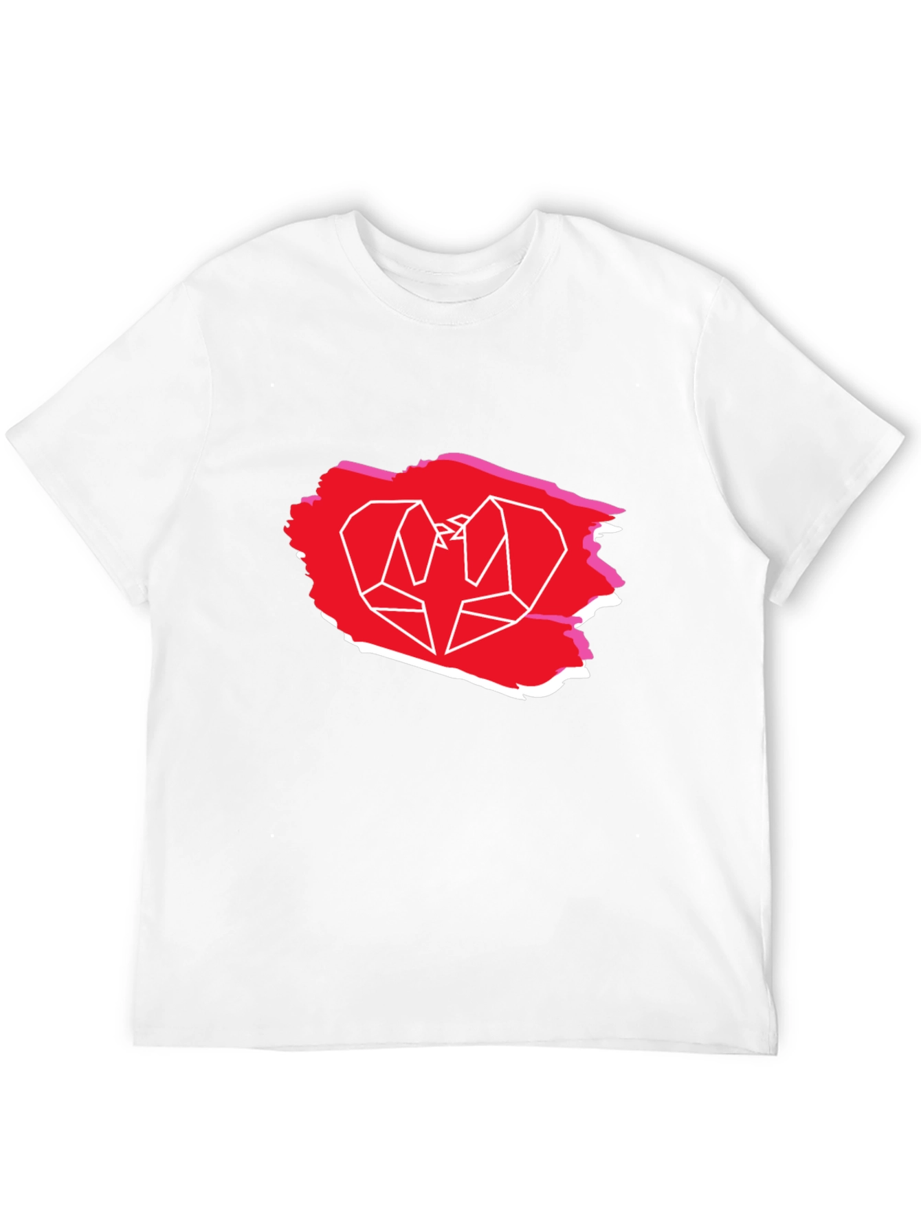 Geometric Bird Graphic Tee - Trendy Casual Shirt