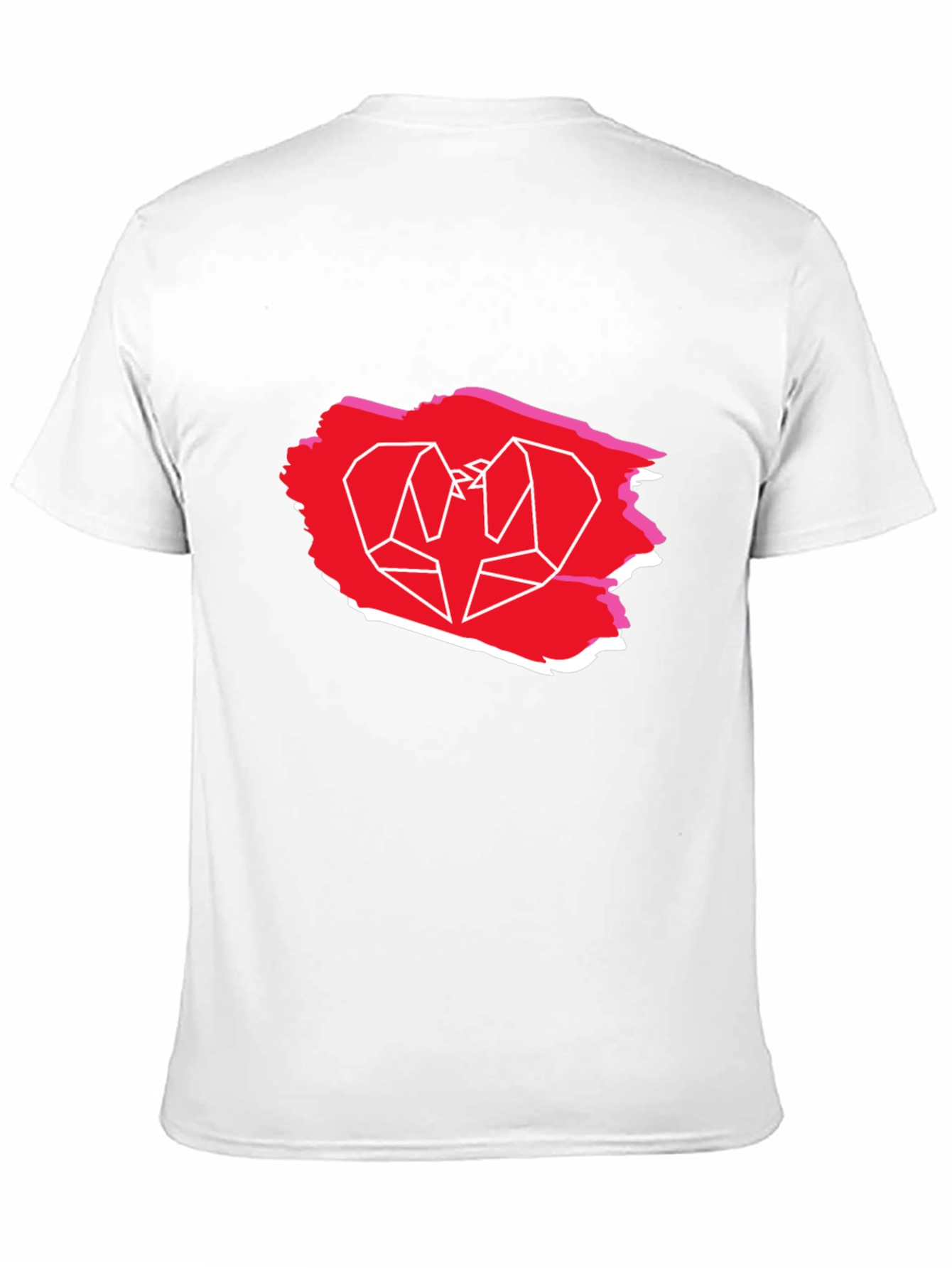 Geometric Bird Graphic Tee - Trendy Casual Shirt