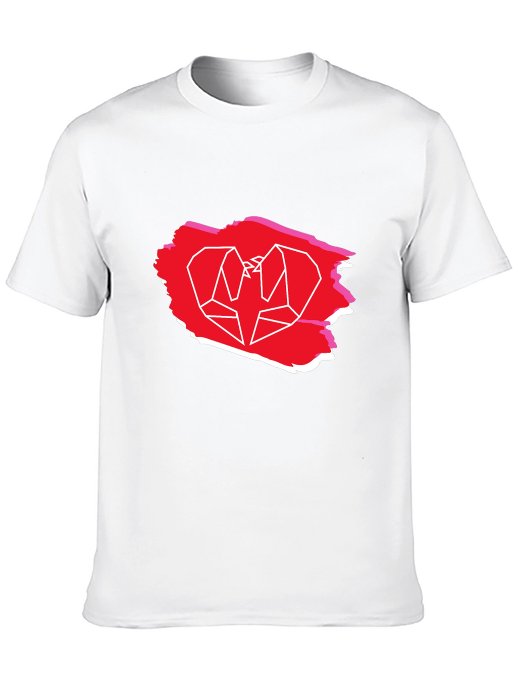 Geometric Bird Graphic Tee - Trendy Casual Shirt