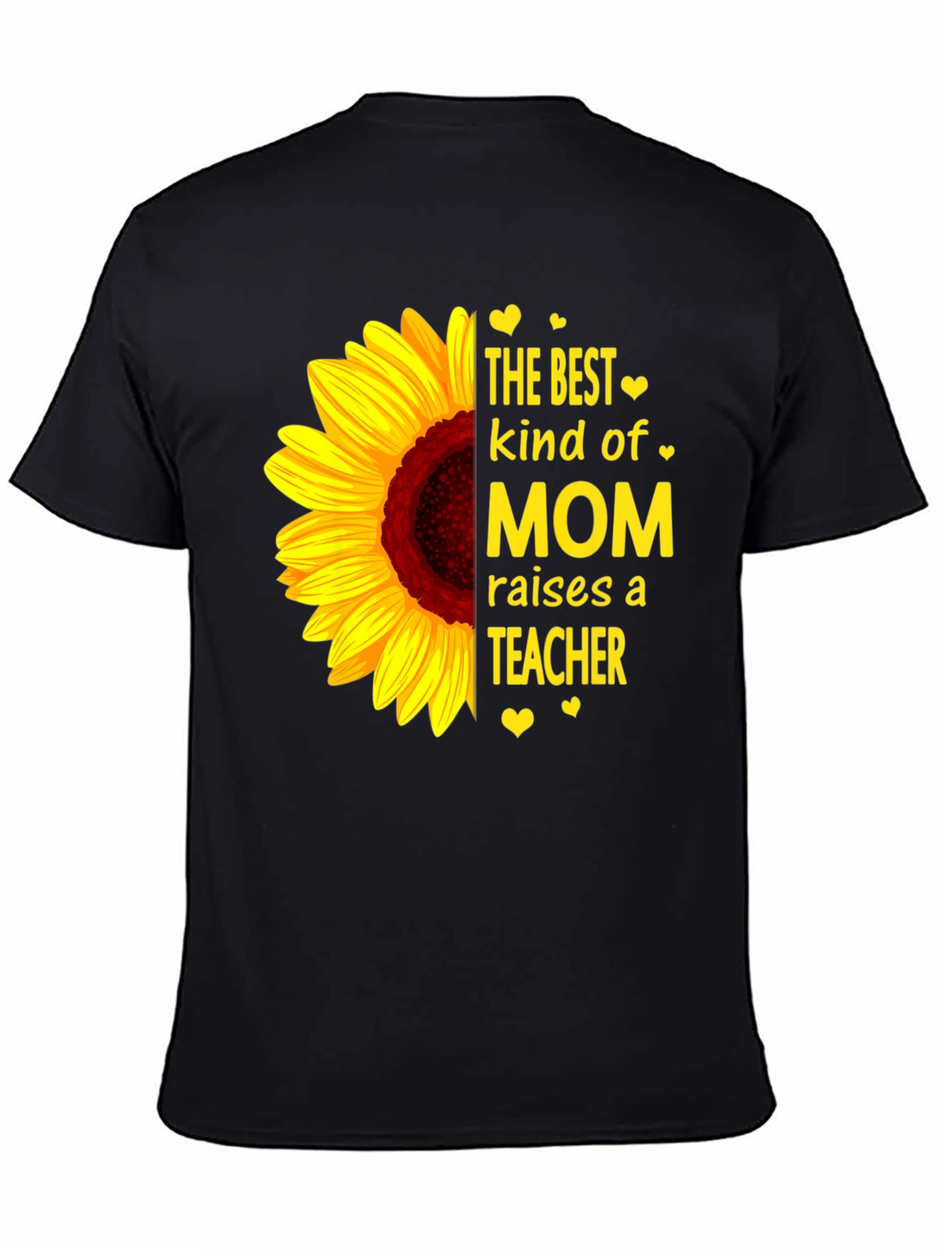 Best Kind of Mom Sunflower Graphic T-Shirt