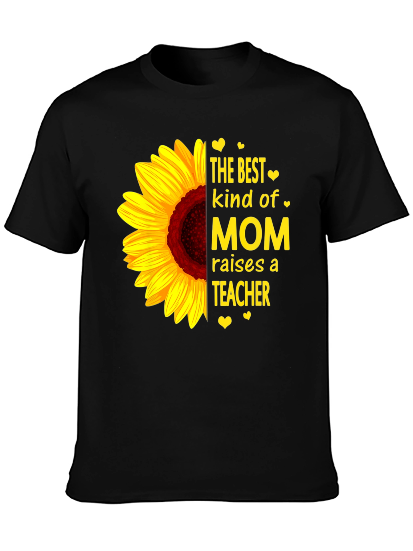 Best Kind of Mom Sunflower Graphic T-Shirt