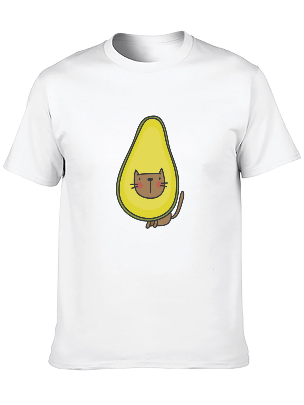 Avocado Cat T-Shirt - Funny Graphic Tee