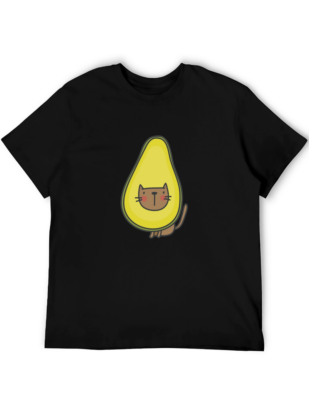 Avocado Cat T-Shirt - Funny Graphic Tee