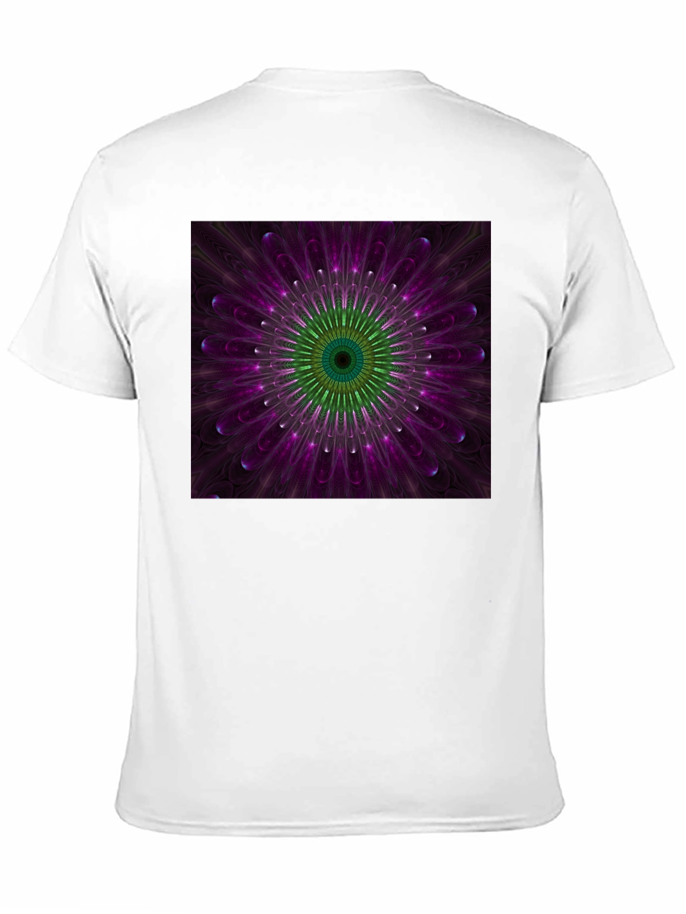 Floral Mandala Graphic Black T-Shirt