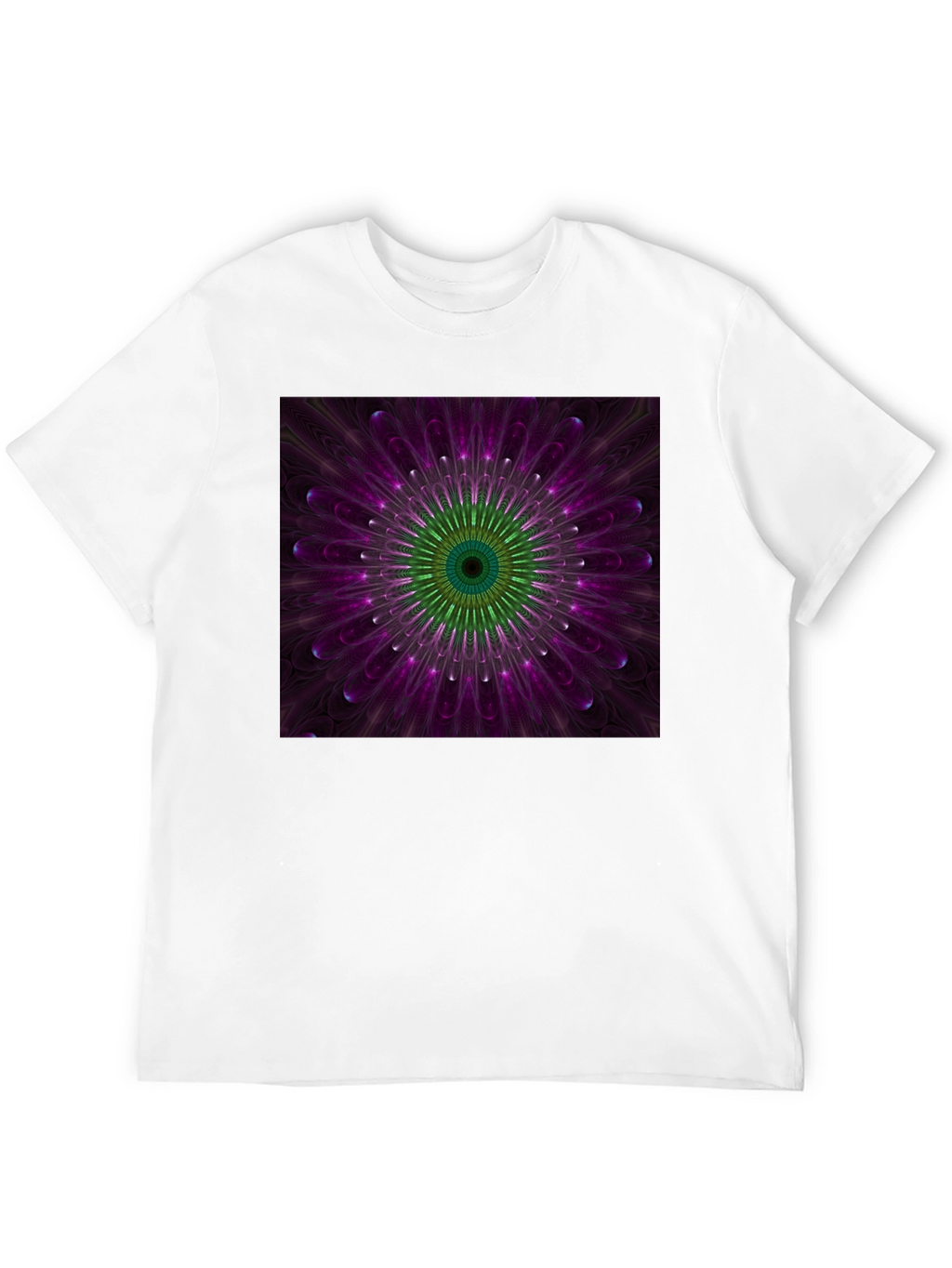 Floral Mandala Graphic Black T-Shirt