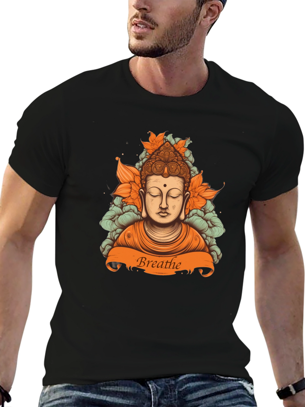 Breathe Buddha Graphic Tee