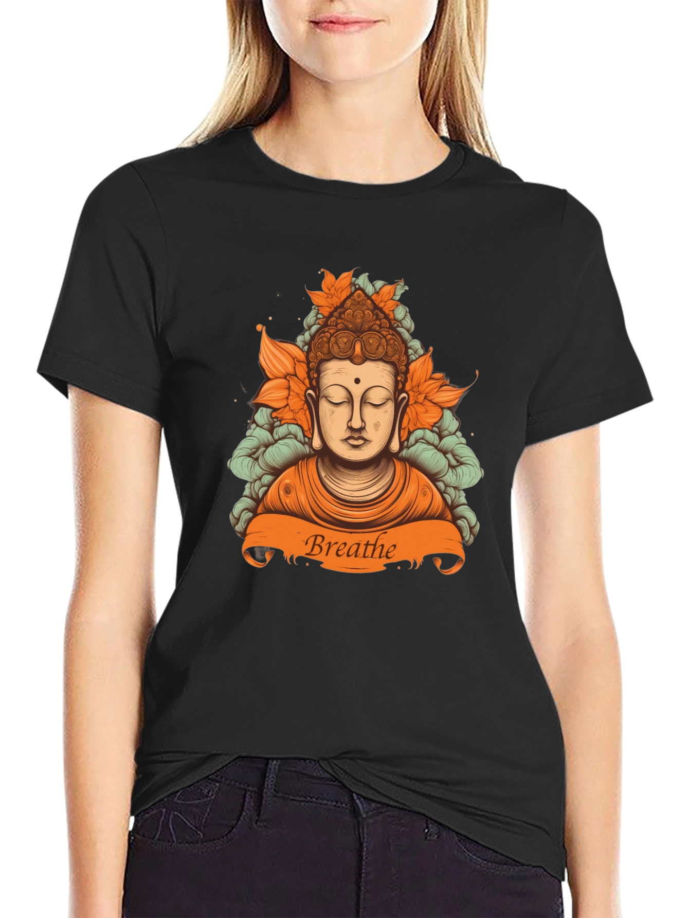 Breathe Buddha Graphic Tee