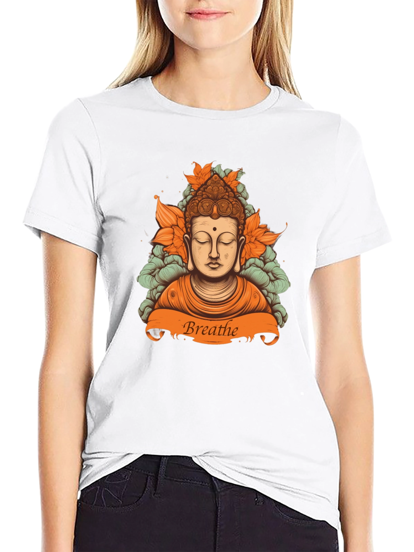 Breathe Buddha Graphic Tee