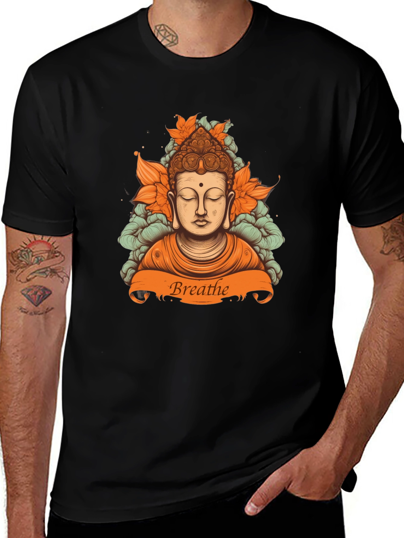 Breathe Buddha Graphic Tee