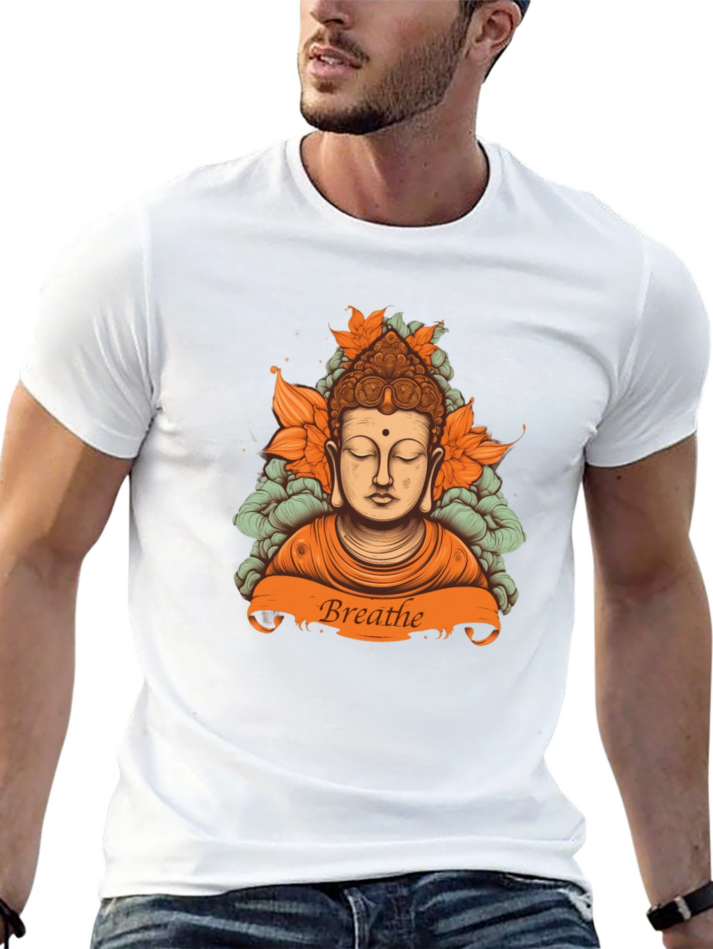 Breathe Buddha Graphic Tee