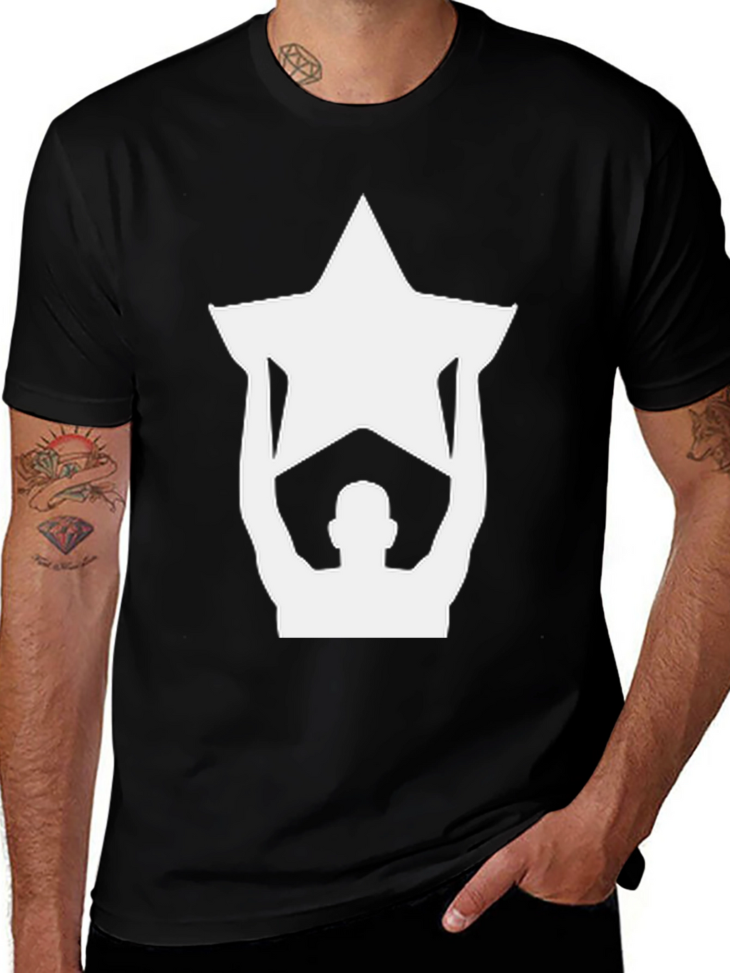 Star Lifter Black T-Shirt