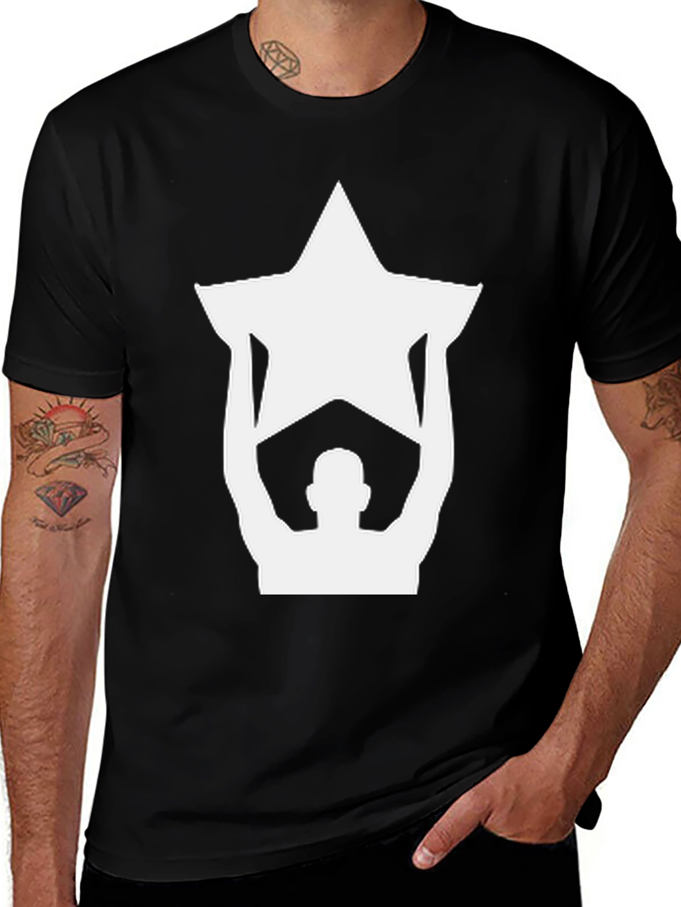 Star Lifter Black T-Shirt