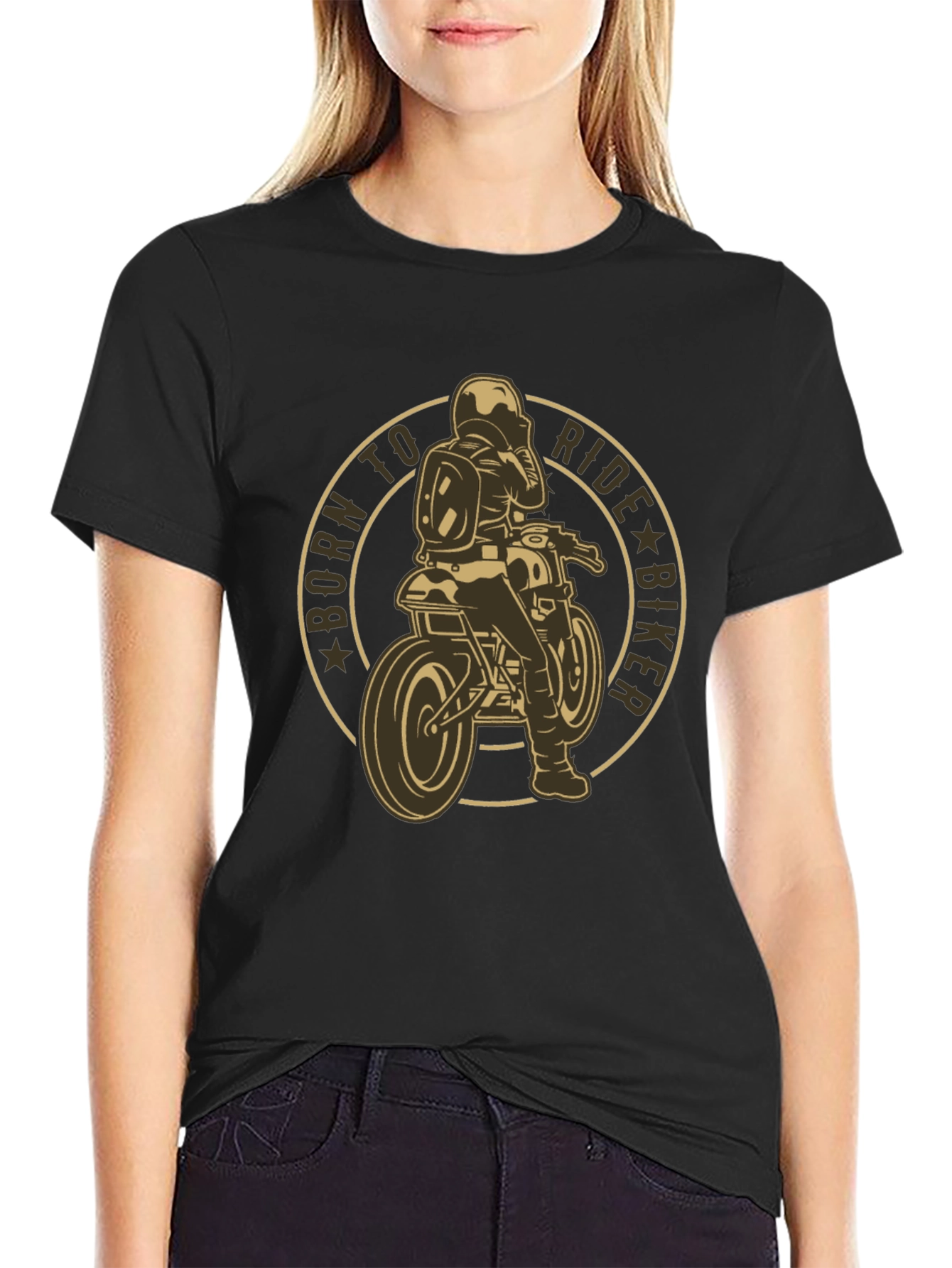 Born to Ride Biker Graphic Tee