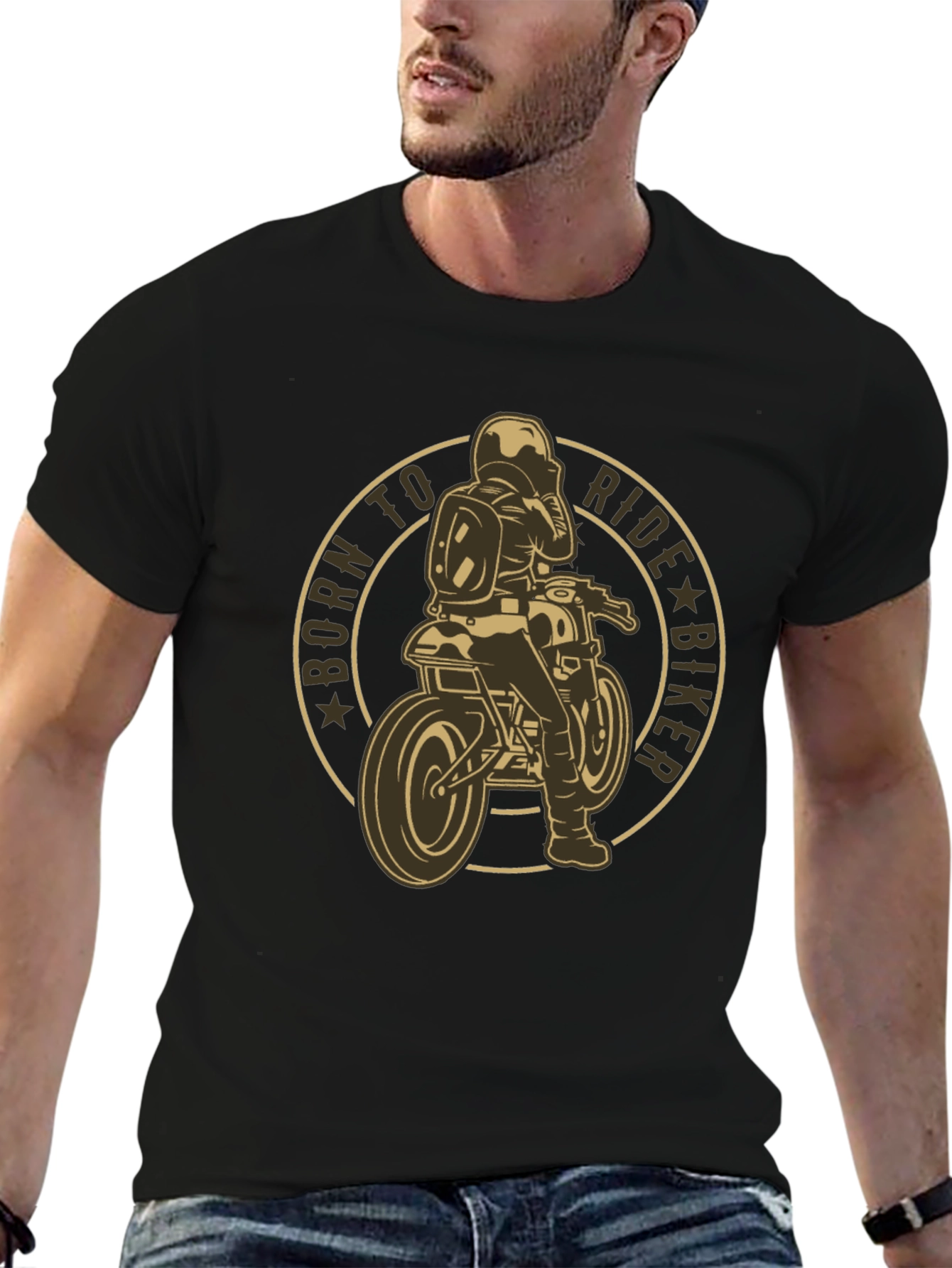 Born to Ride Biker Graphic Tee
