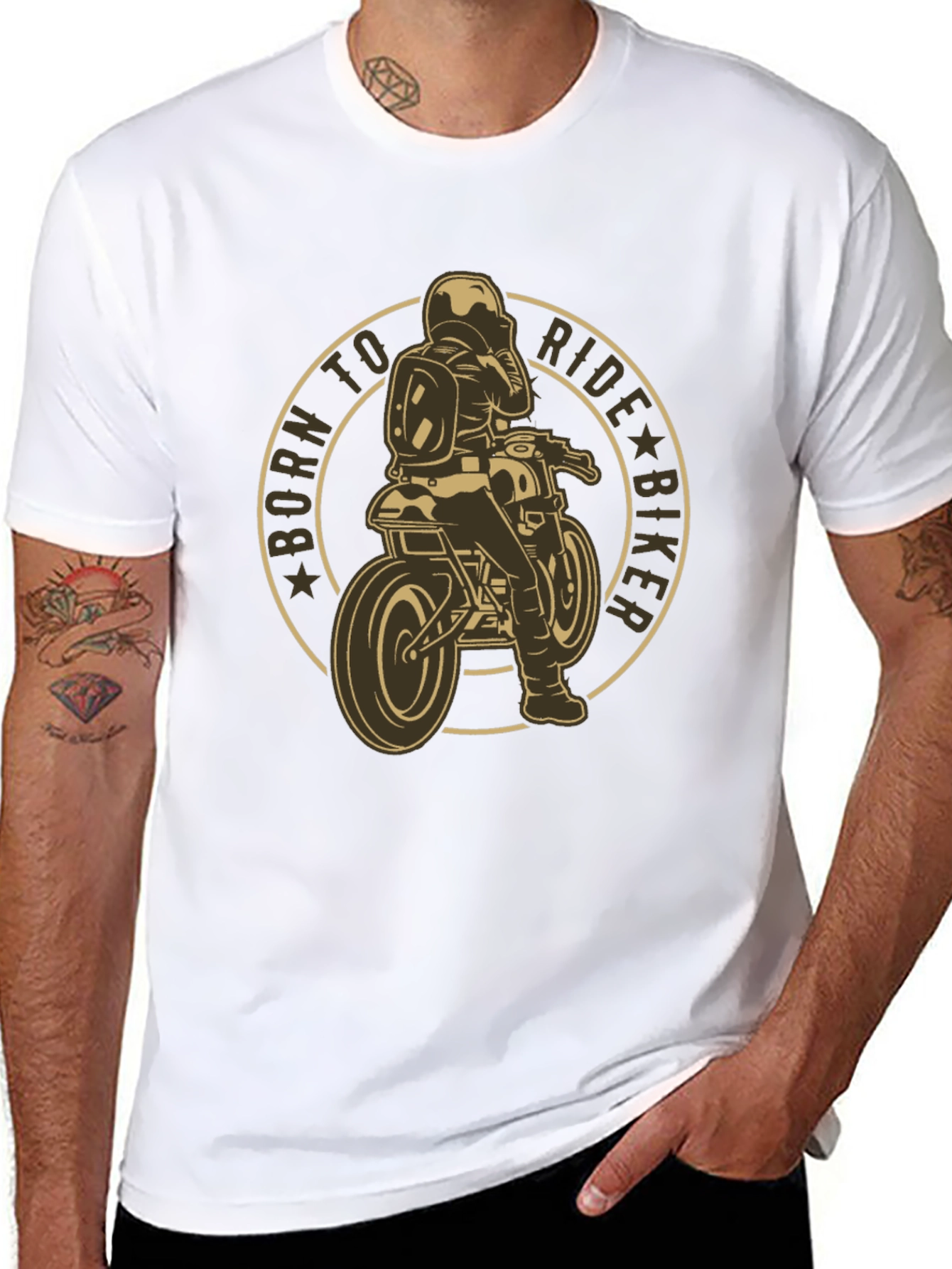 Born to Ride Biker Graphic Tee