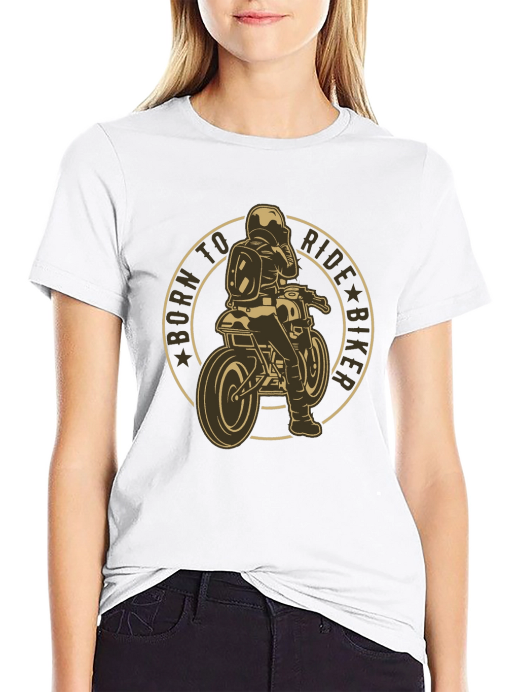 Born to Ride Biker Graphic Tee
