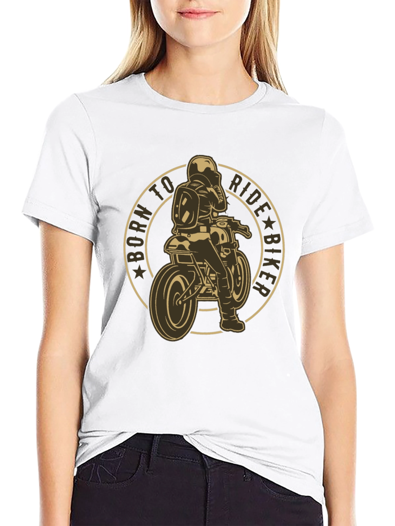 Born to Ride Biker Graphic Tee
