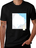 Nautical Chart Tee - Black Cotton Graphic T-Shirt