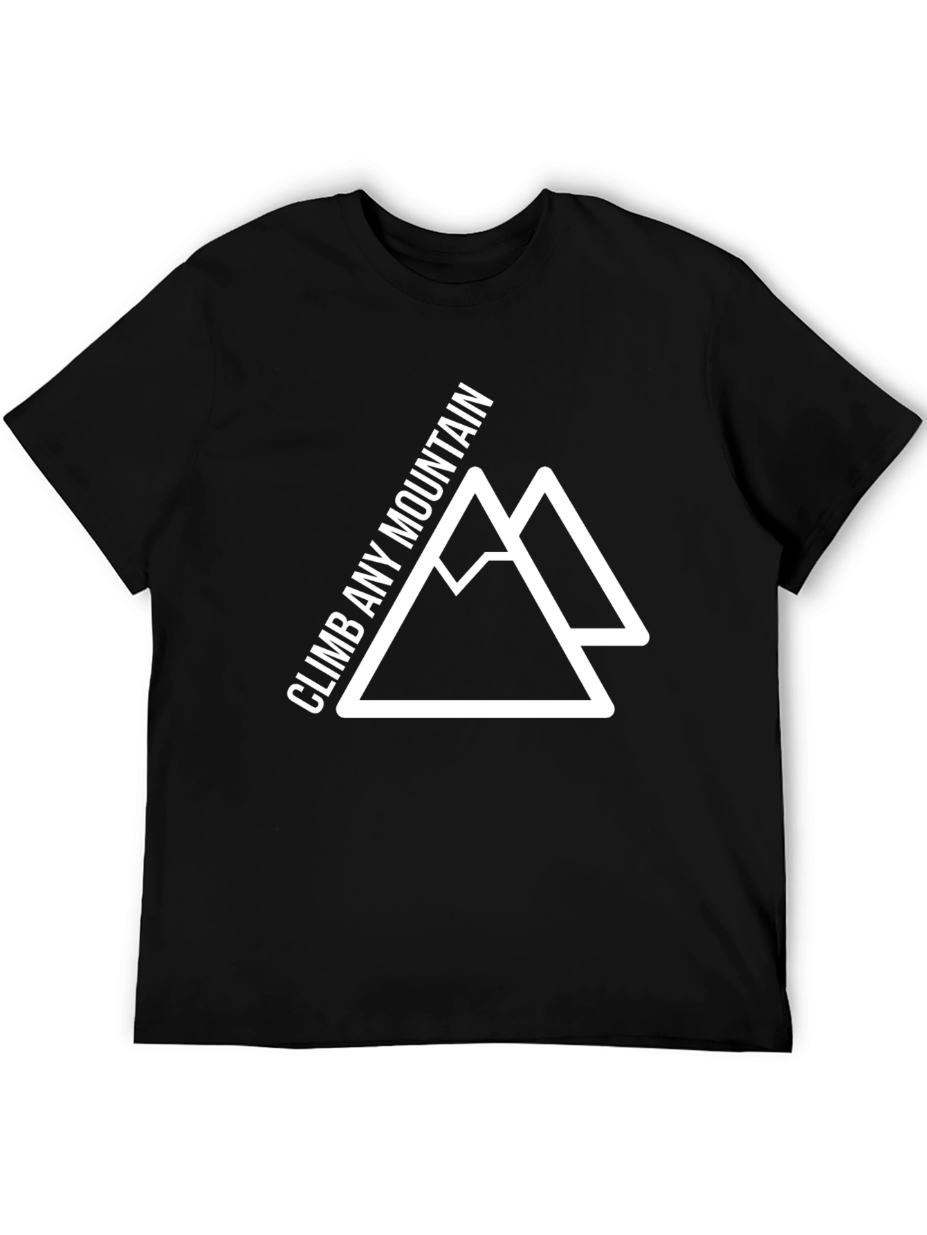 Climb Any Mountain Graphic Tee - Black