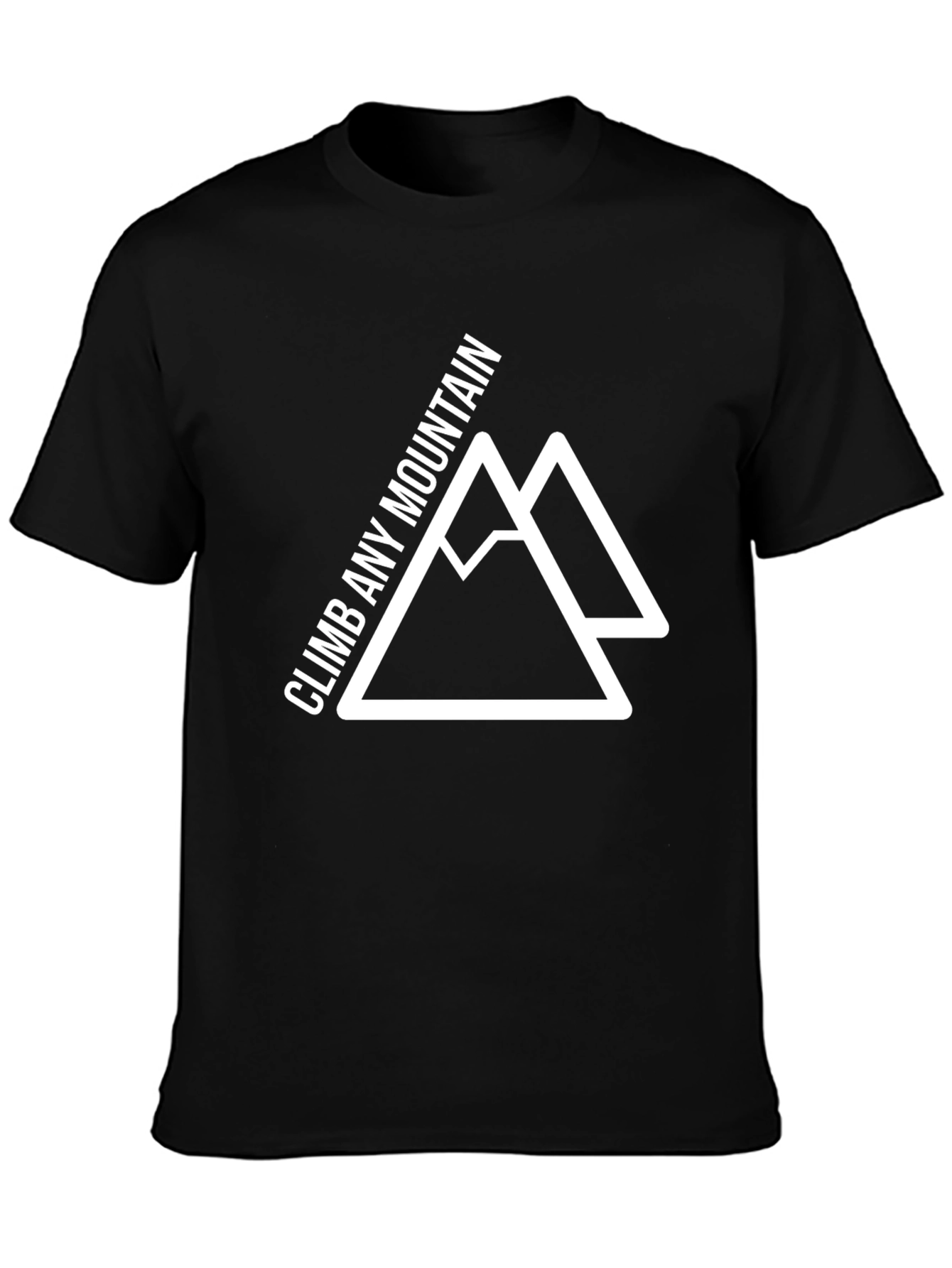 Climb Any Mountain Graphic Tee - Black