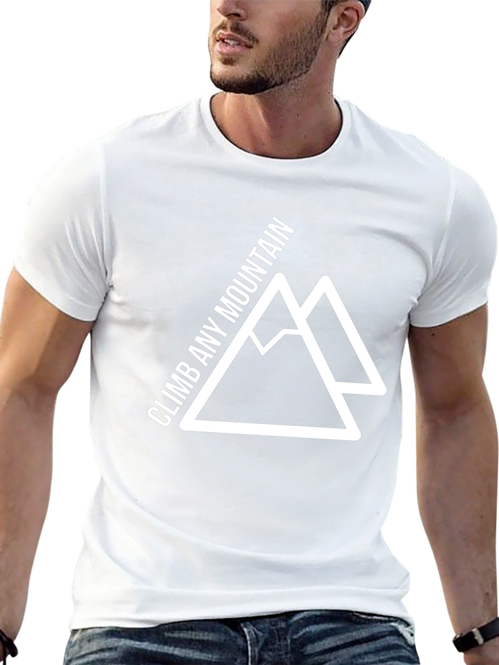 Climb Any Mountain Graphic Tee - Black
