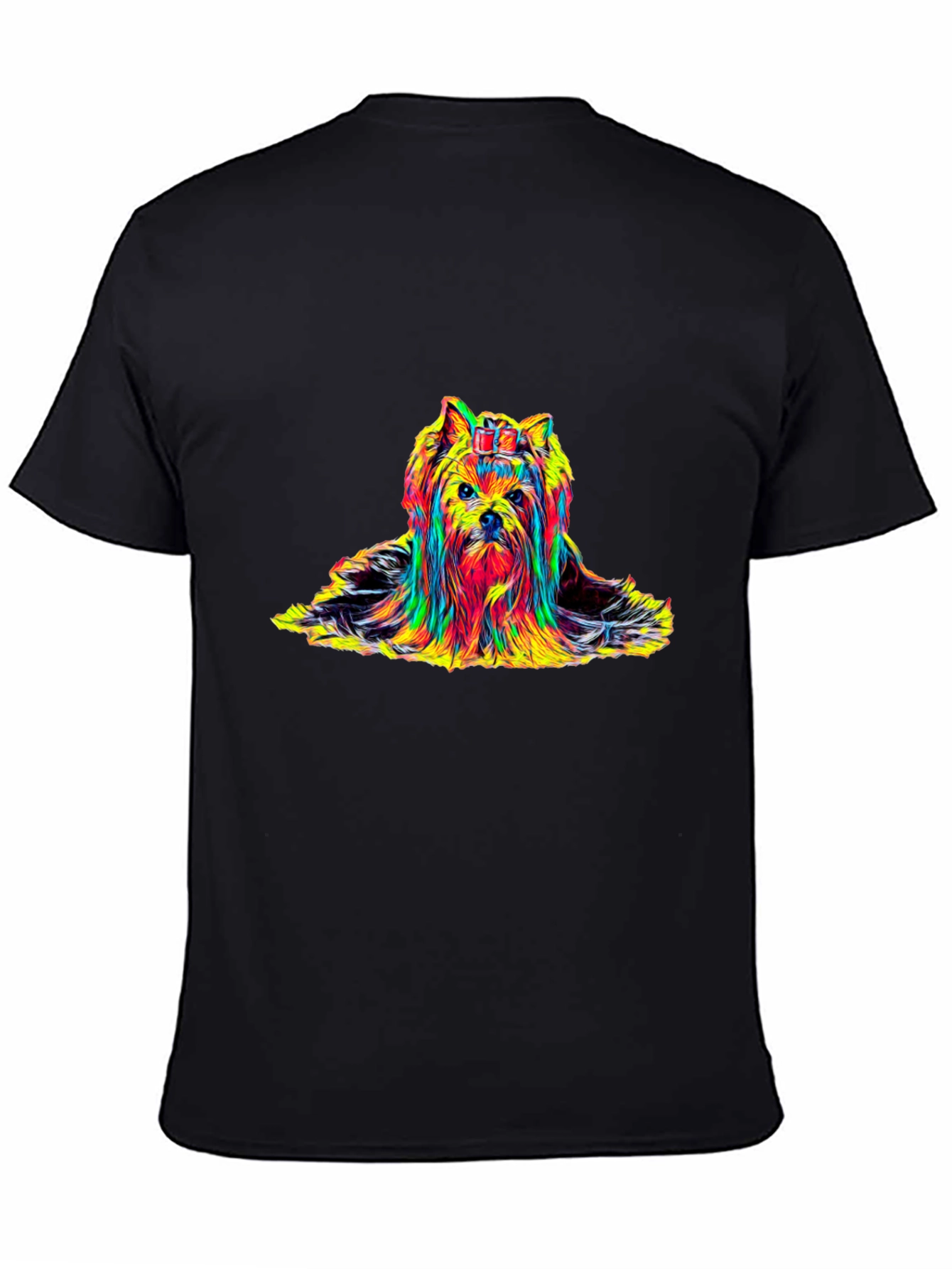 Yorkie Dog Colorful Graphic T-Shirt