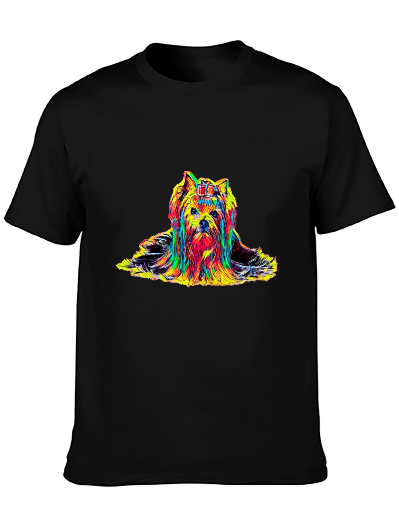 Yorkie Dog Colorful Graphic T-Shirt