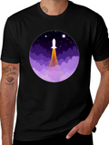 Rocket Launch Graphic Tee - Space Adventure Shirt