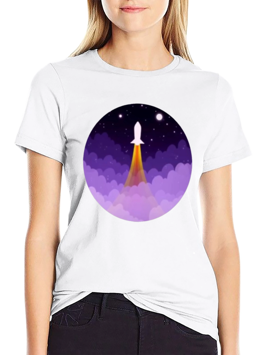 Rocket Launch Graphic Tee - Space Adventure Shirt