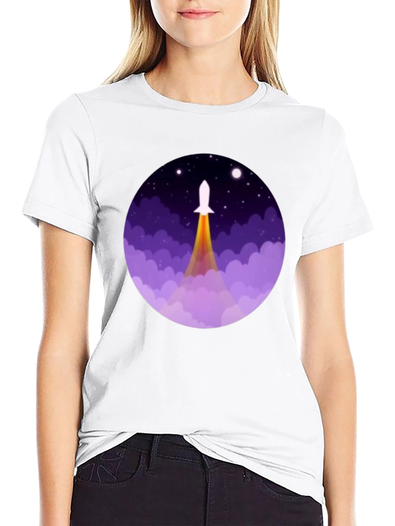 Rocket Launch Graphic Tee - Space Adventure Shirt