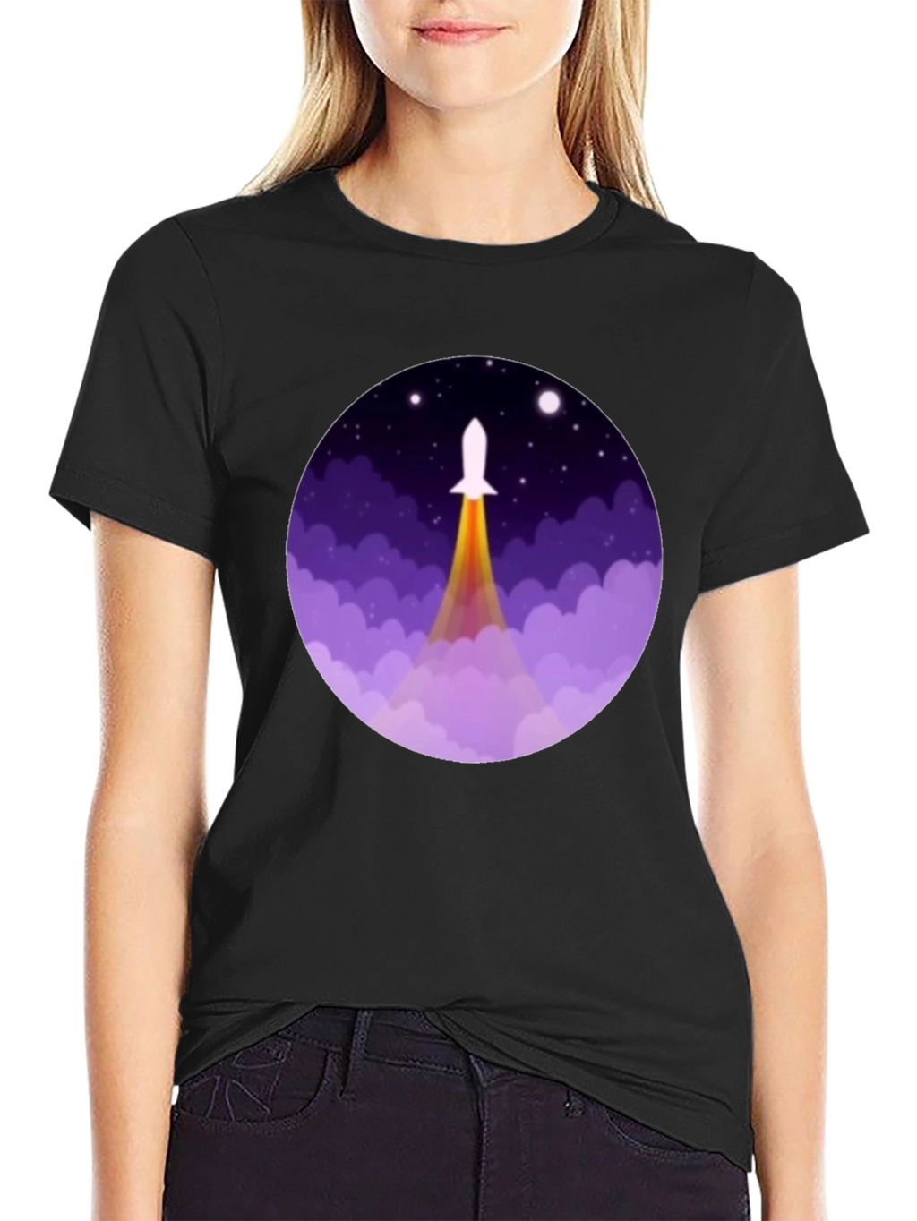 Rocket Launch Graphic Tee - Space Adventure Shirt