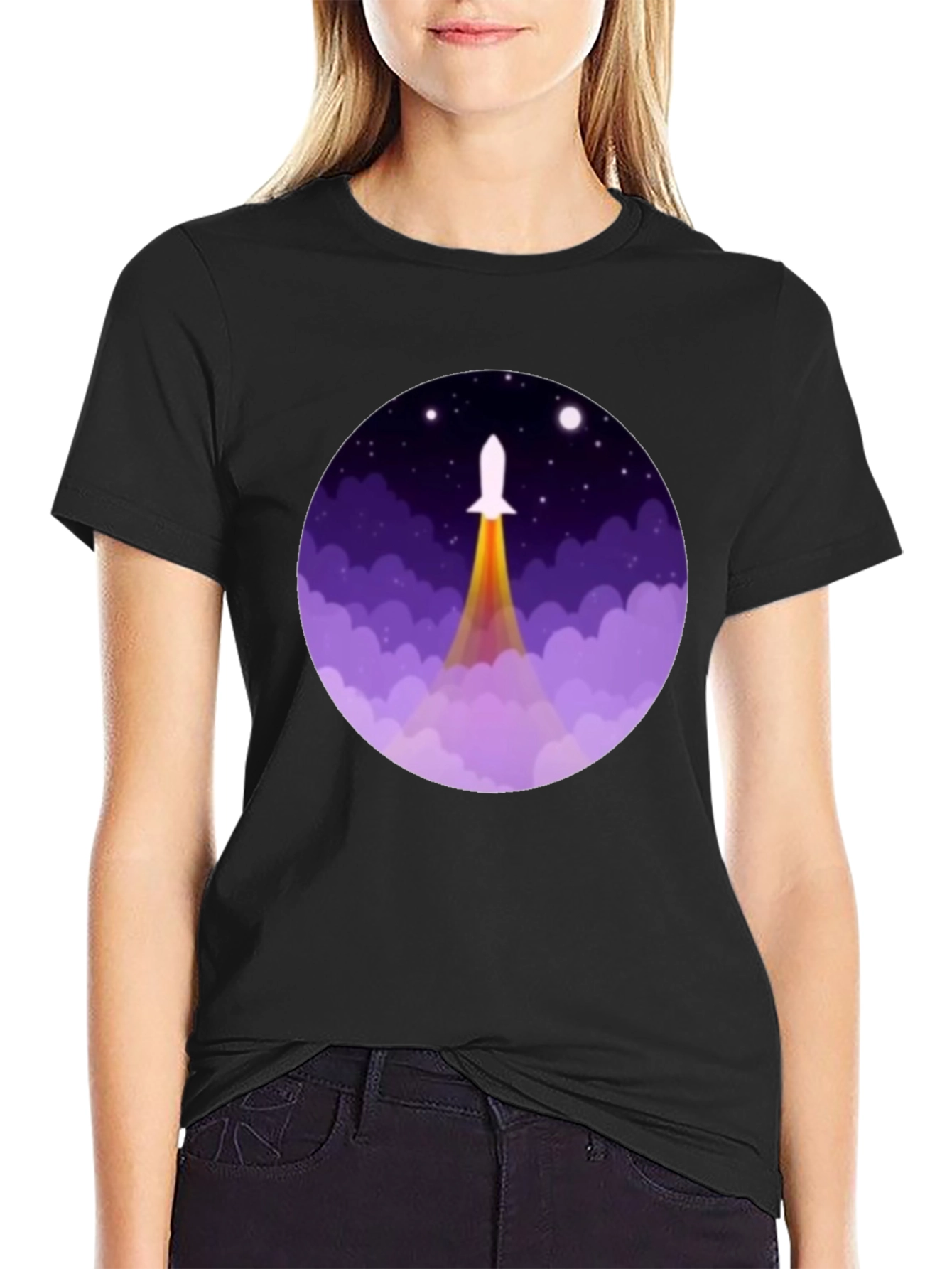Rocket Launch Graphic Tee - Space Adventure Shirt