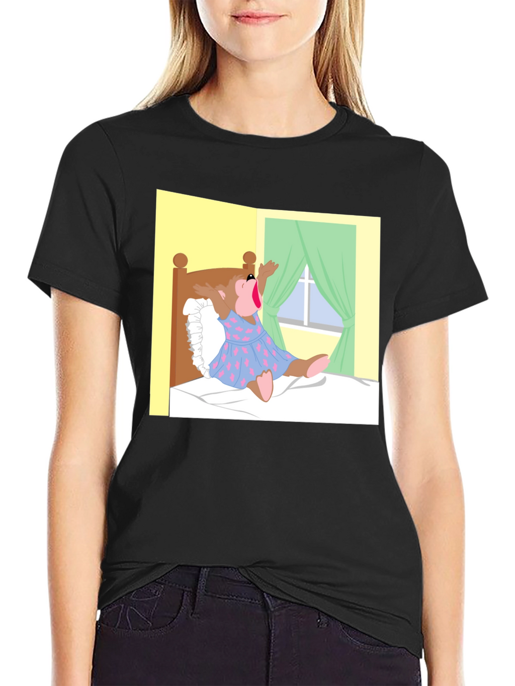 Cartoon Bear T-Shirt - Novelty Graphic Tee
