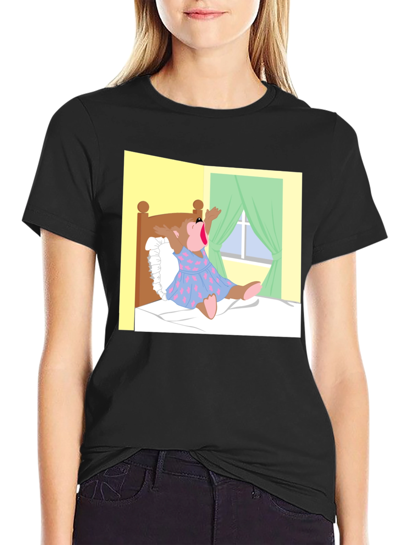 Cartoon Bear T-Shirt - Novelty Graphic Tee